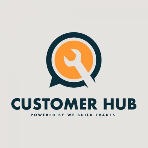 The Customer Hub app screen