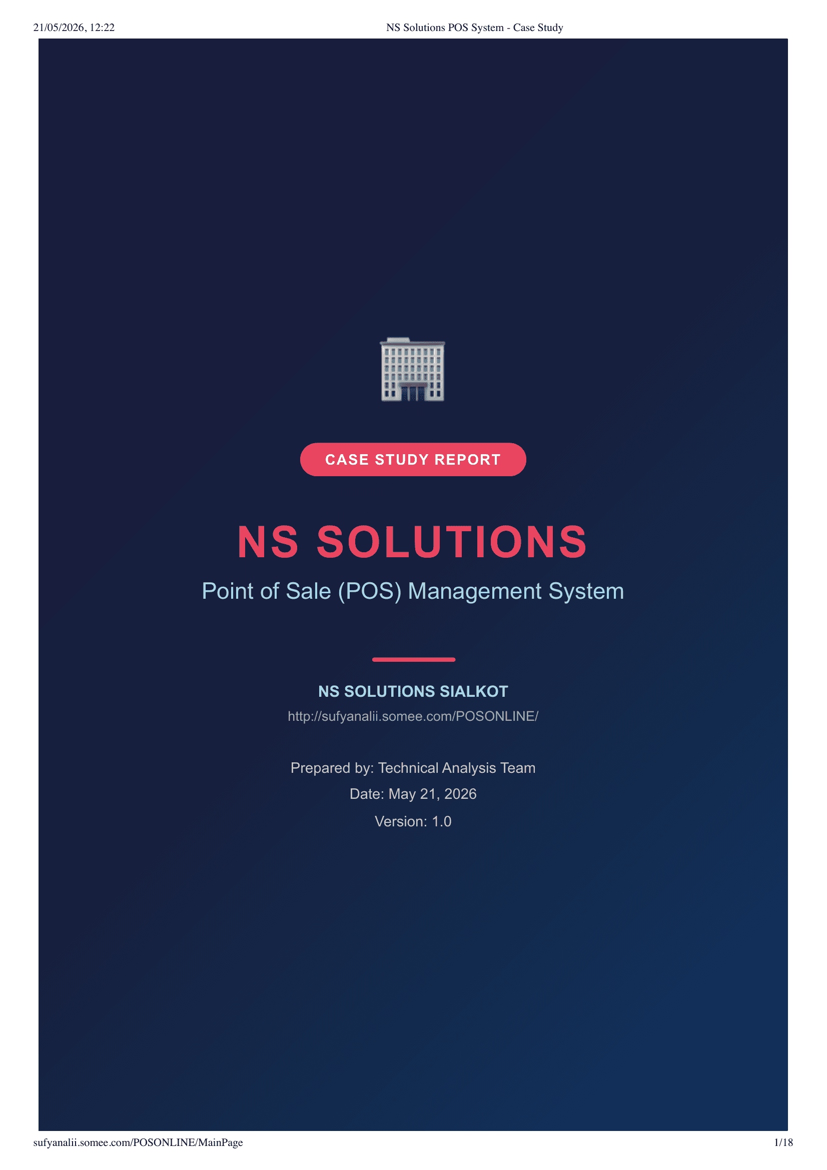 NS Solutions — screen 1
