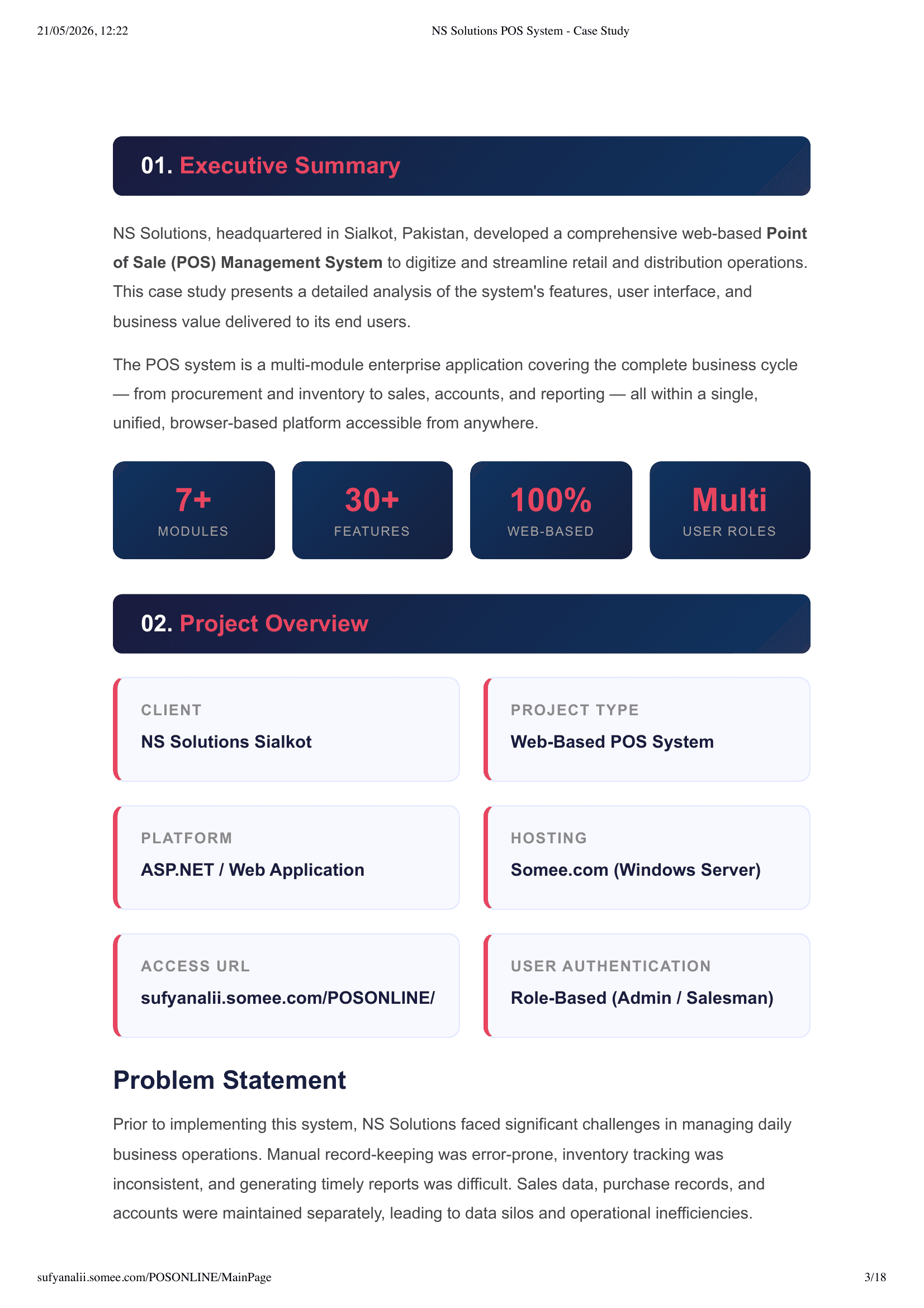 NS Solutions — screen 3