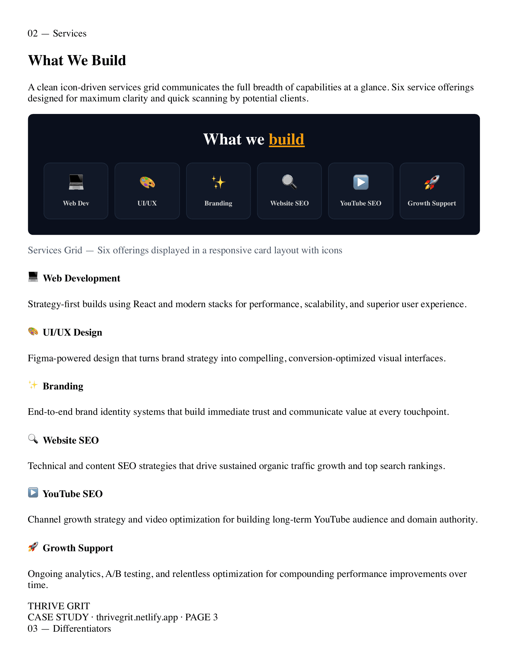 Thrive Grit — screen 1