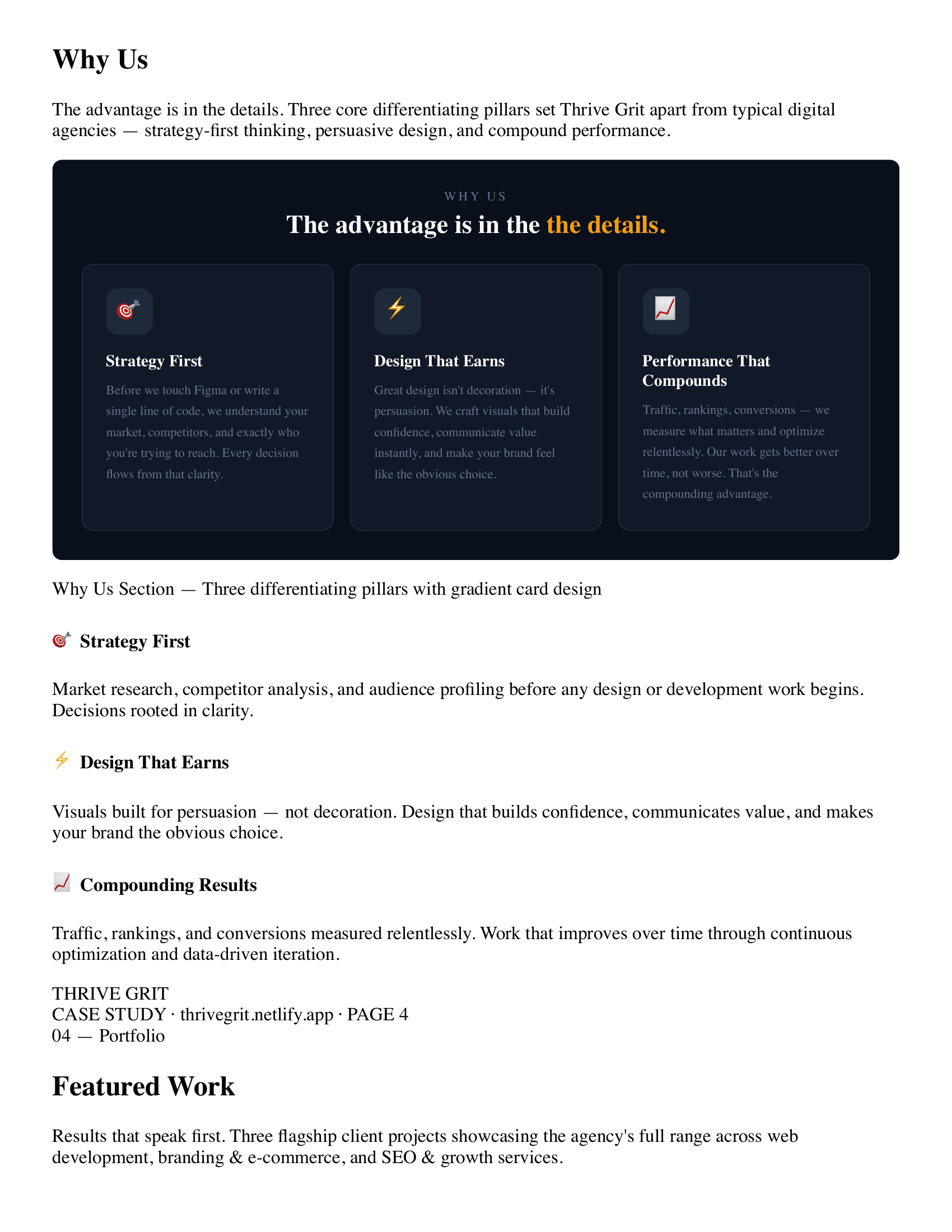 Thrive Grit — screen 2
