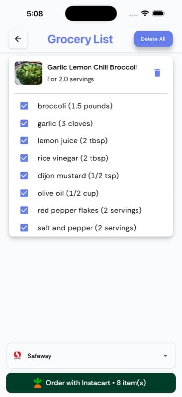 Diet App — screen 7