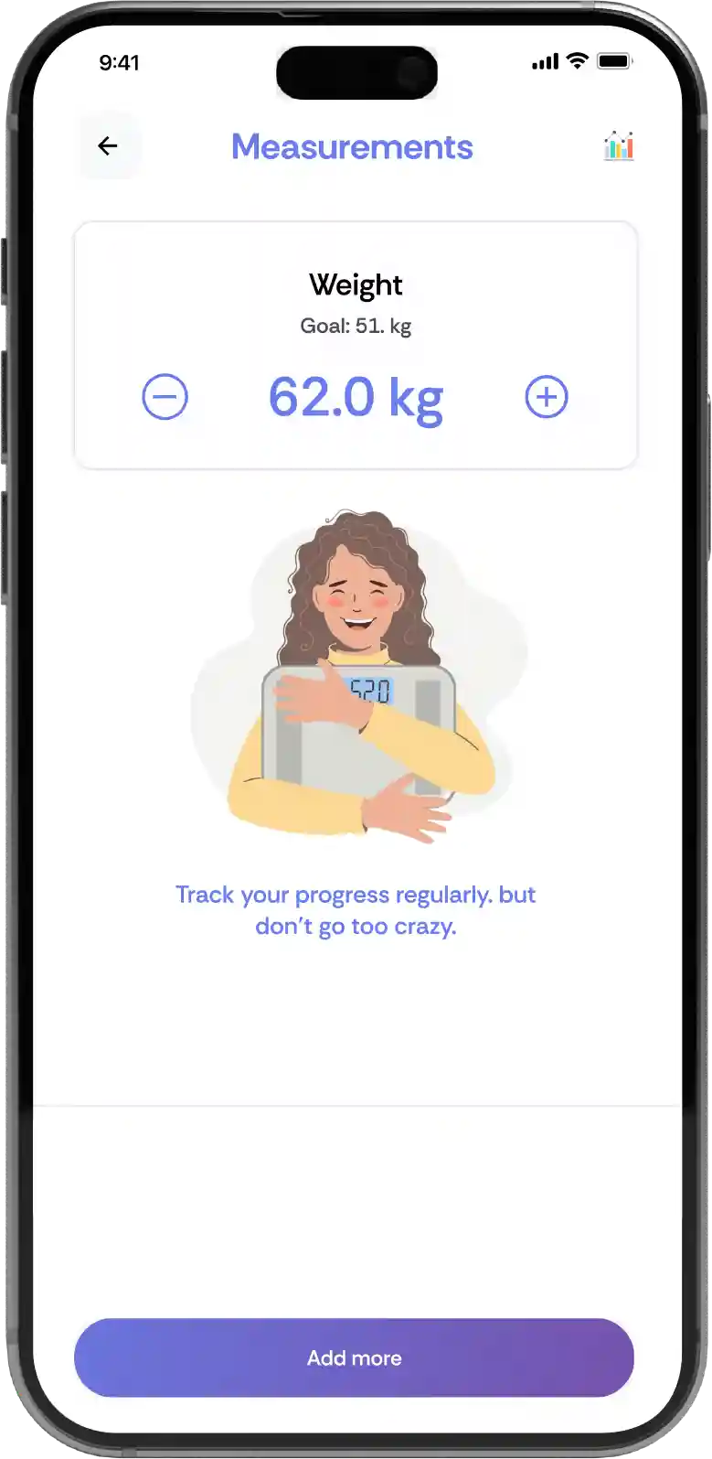 Diet App app screen