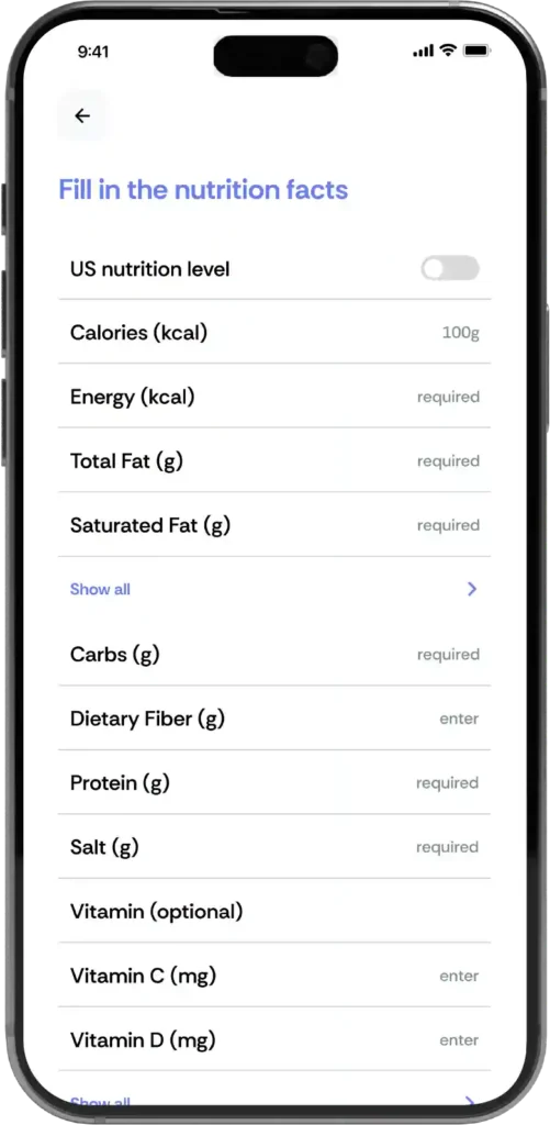 Diet App — screen 6